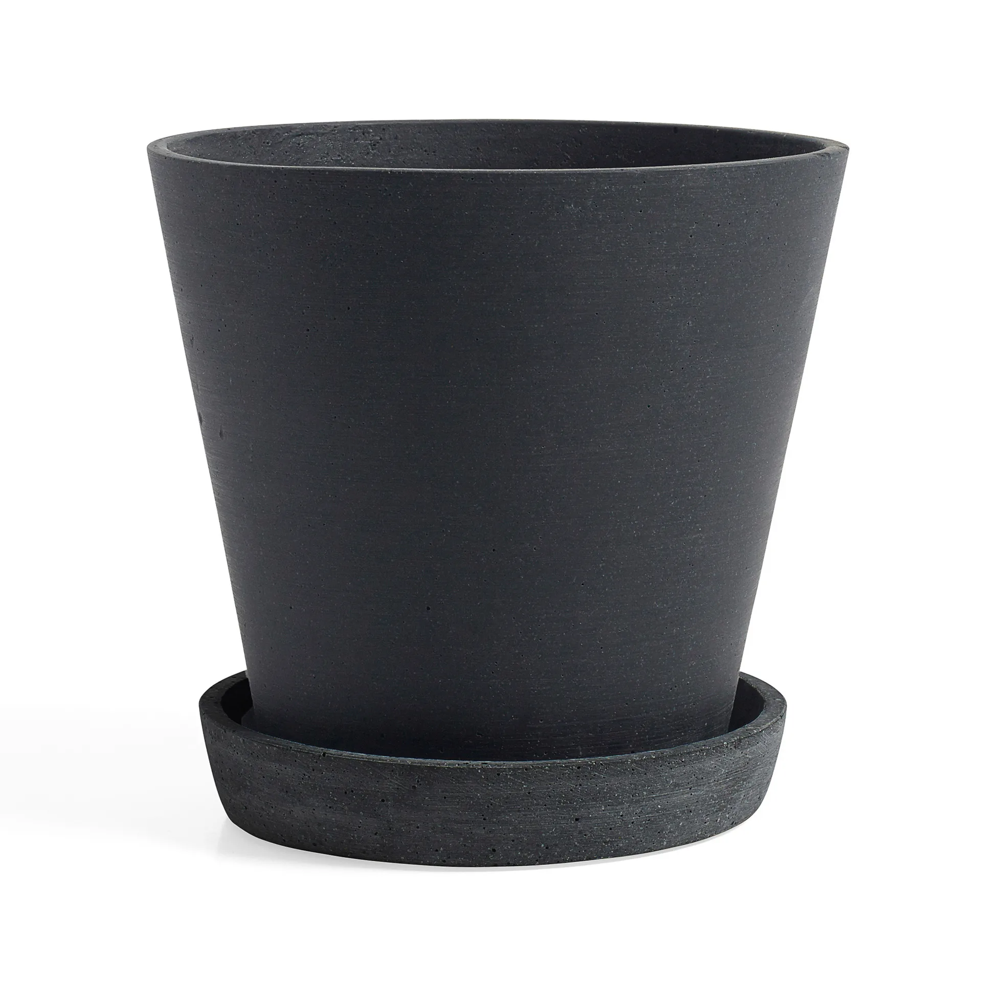 HAY Flowerpot with saucer kruka XXXL Ø34 cm, Svart HAY