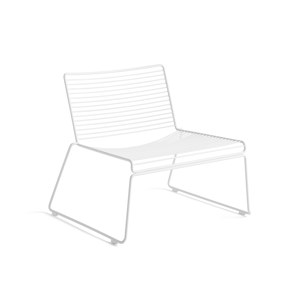 HAY Hee loungestol White | Skandinavisk Design | Trädgårdsfåtöljer | Vit