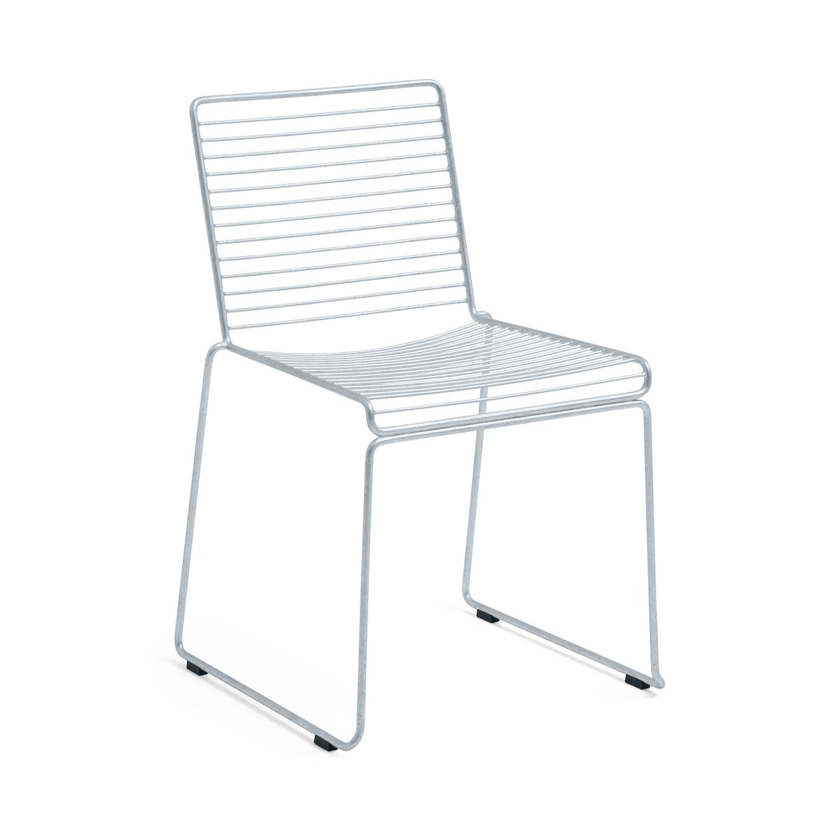 HAY Hee matstol sled base White | Skandinavisk Design | Stolar | Silverfärgad
