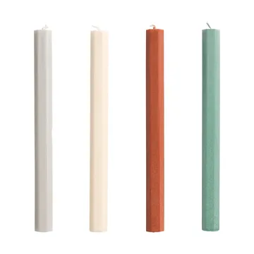 Hexagon Candle ljus mix 4-pack - Forest - HAY