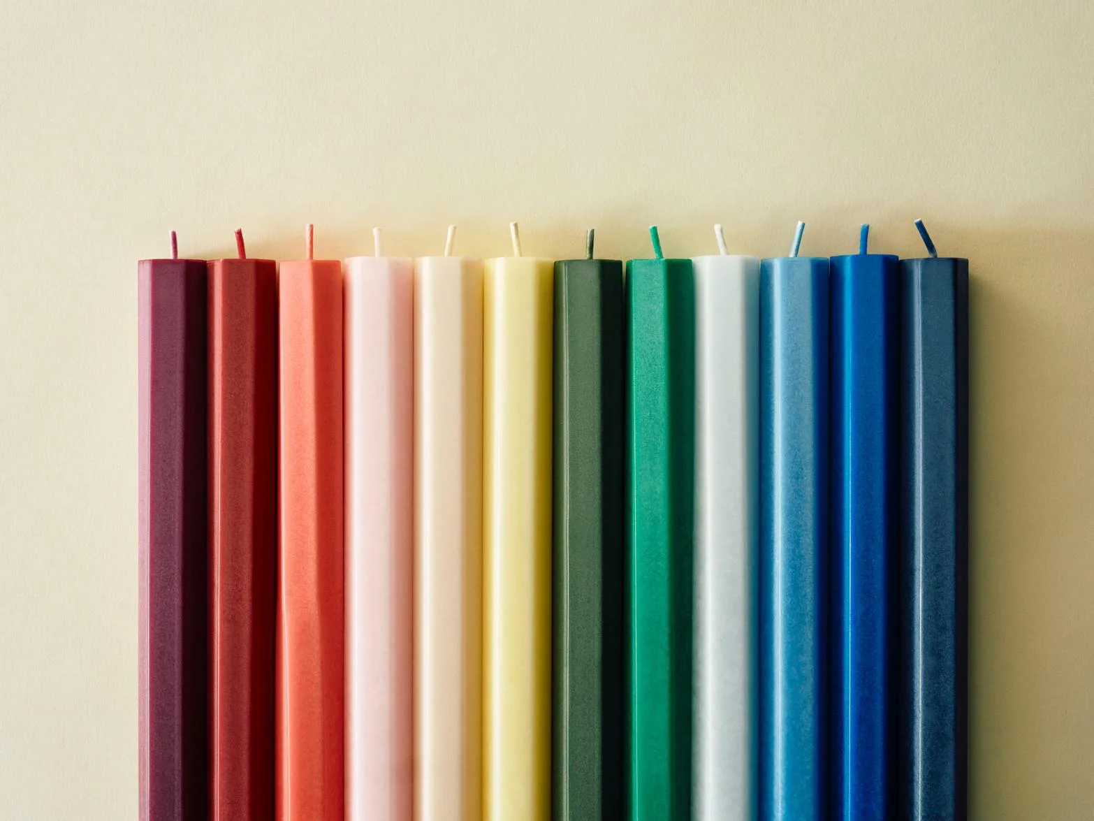 Hexagon Candle ljus mix 4-pack, Fresh HAY