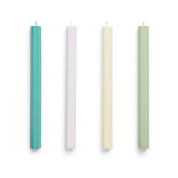 Hexagon Candle ljus mix 4-pack - Pastel - HAY