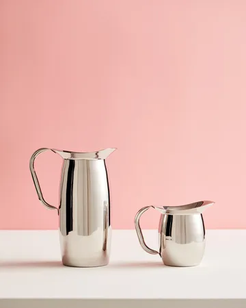 Indian Steel Pitcher kanna - Tall 0,9 L - HAY