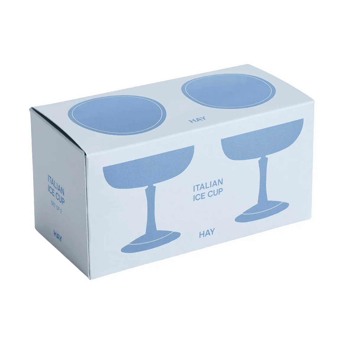 Italian Ice Cup dessertskål 2-pack, Rostfritt stål HAY