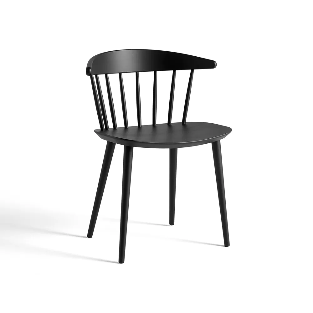 J104 stol, Black lacquered beech