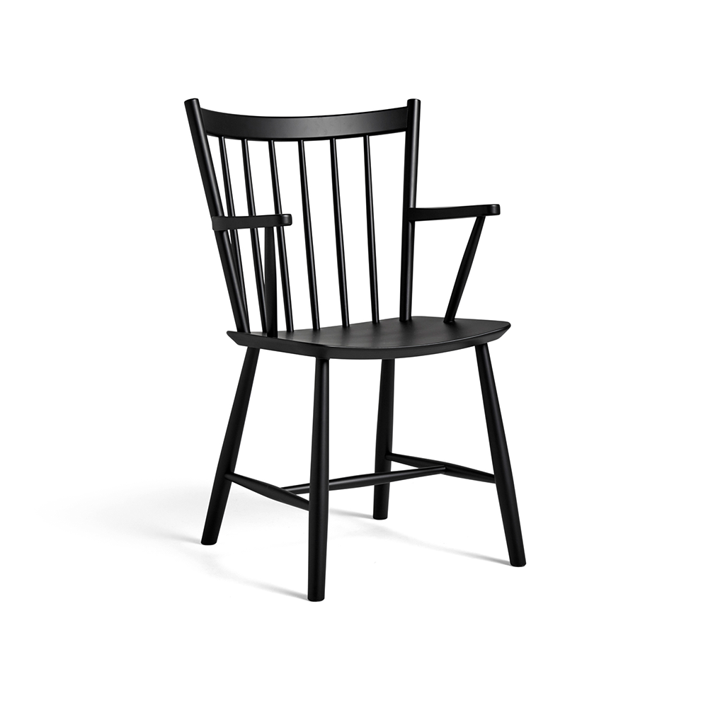 HAY J42 karmstol Black lacquered beech | Skandinavisk Design | Stolar | Svart