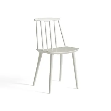J77 stol - White lacquered beech - HAY