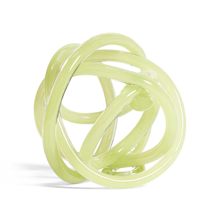Knot No 2 L glasskulptur - Light green - HAY