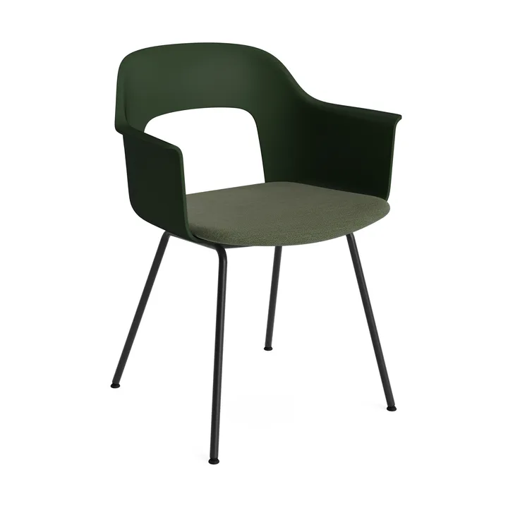Layout Armchair 213 karmstol - Mode 072-bottle green-svartlackerad stål - HAY