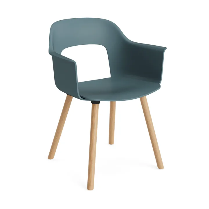 Layout Armchair 221 karmstol - Ocean-lackerad ek - HAY