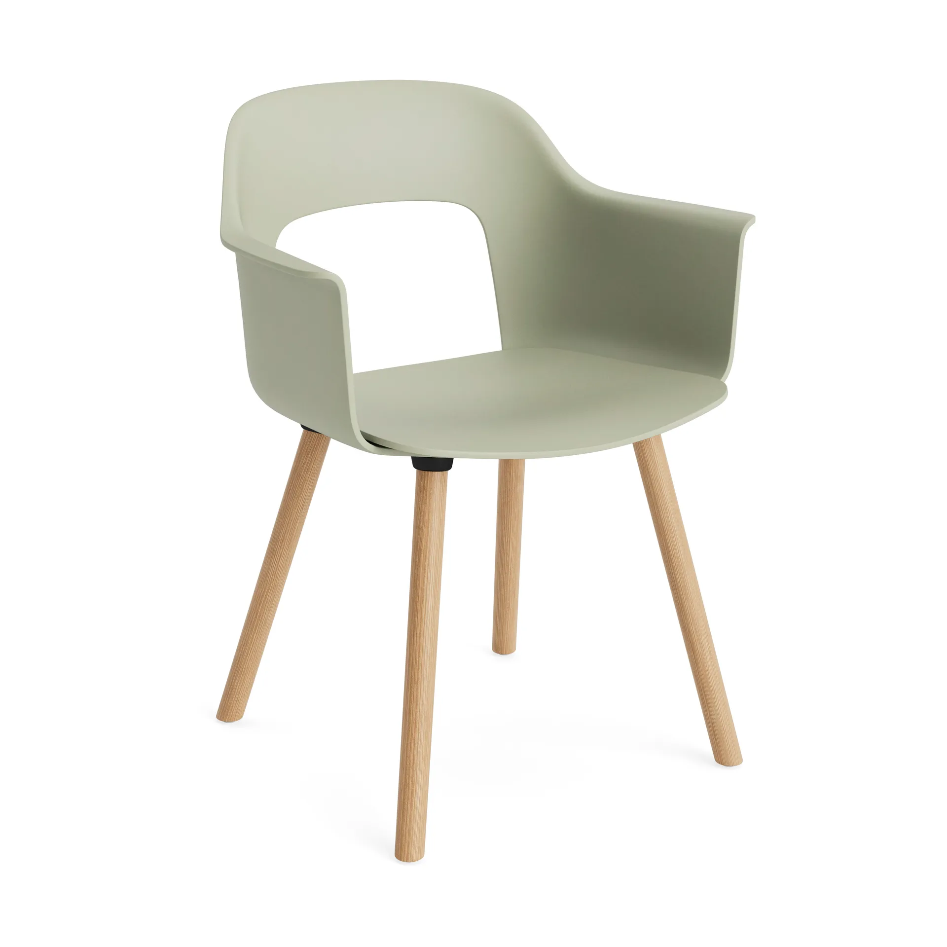 Layout Armchair 221 karmstol, Pastel green-lackerad ek HAY