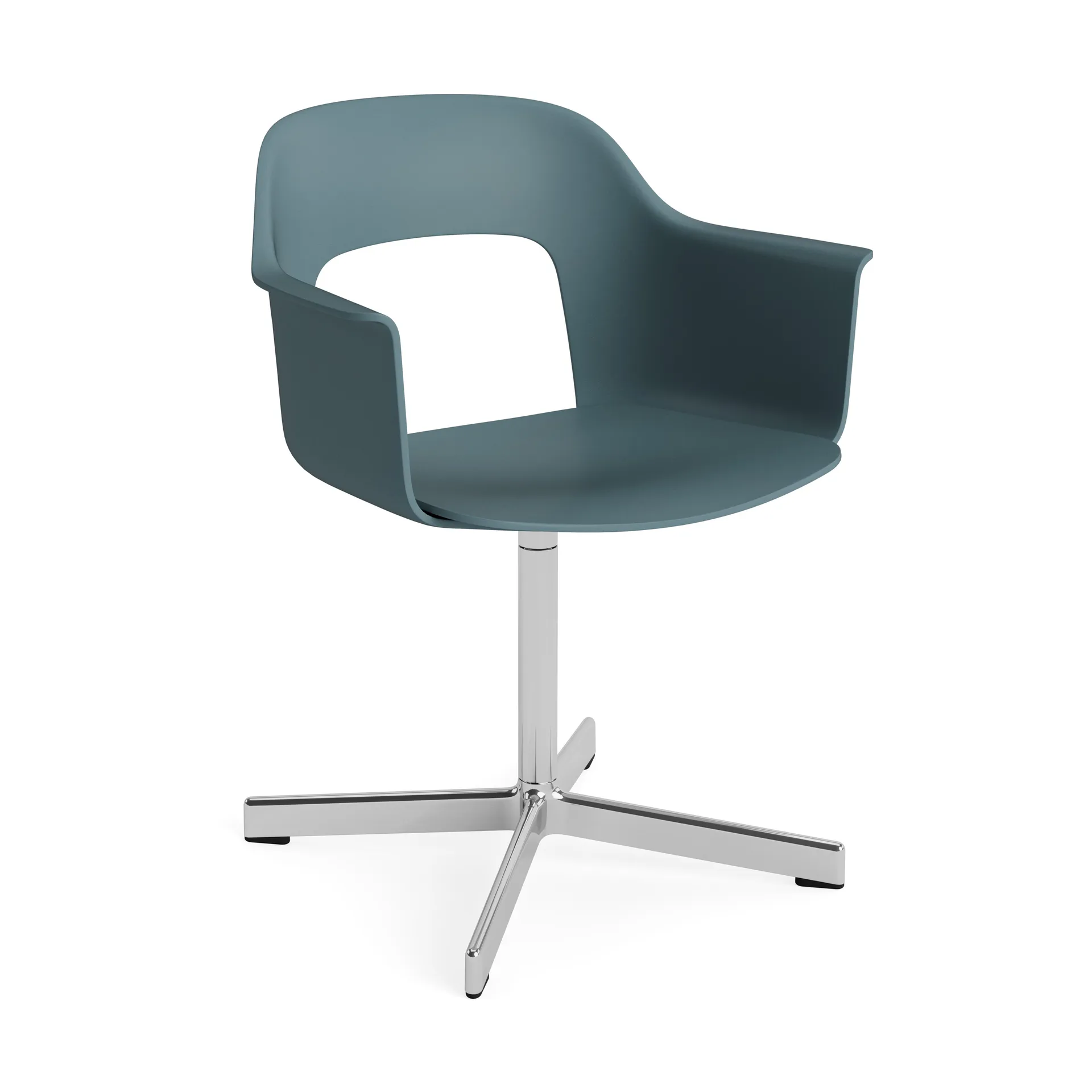 Layout Armchair 231 kontorsstol, Ocean-polerad aluminium 4 star swivel base HAY