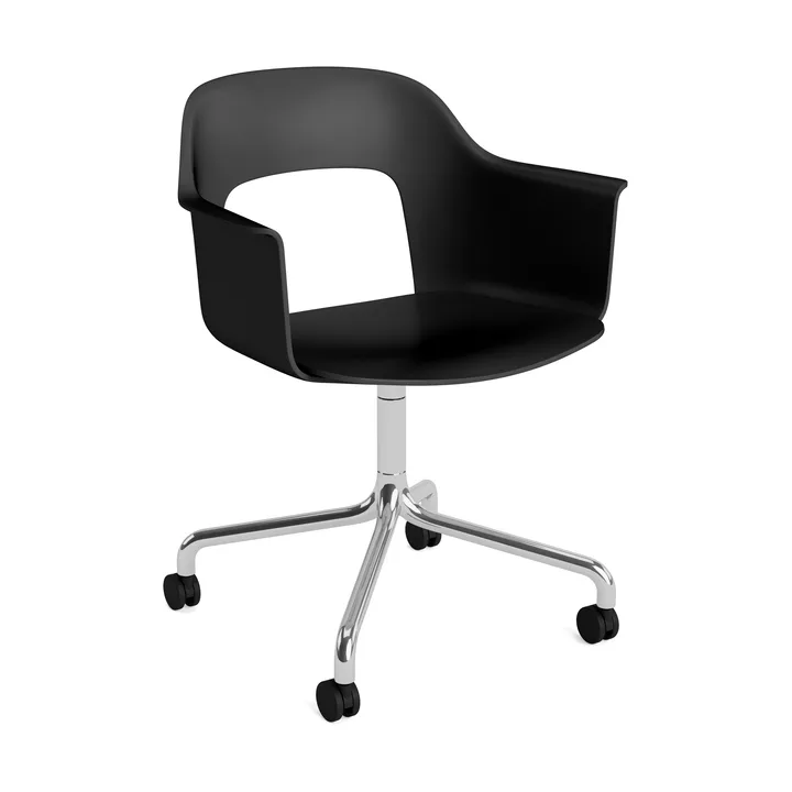 Layout Armchair 261 stol - Black-polerad aluminium - HAY