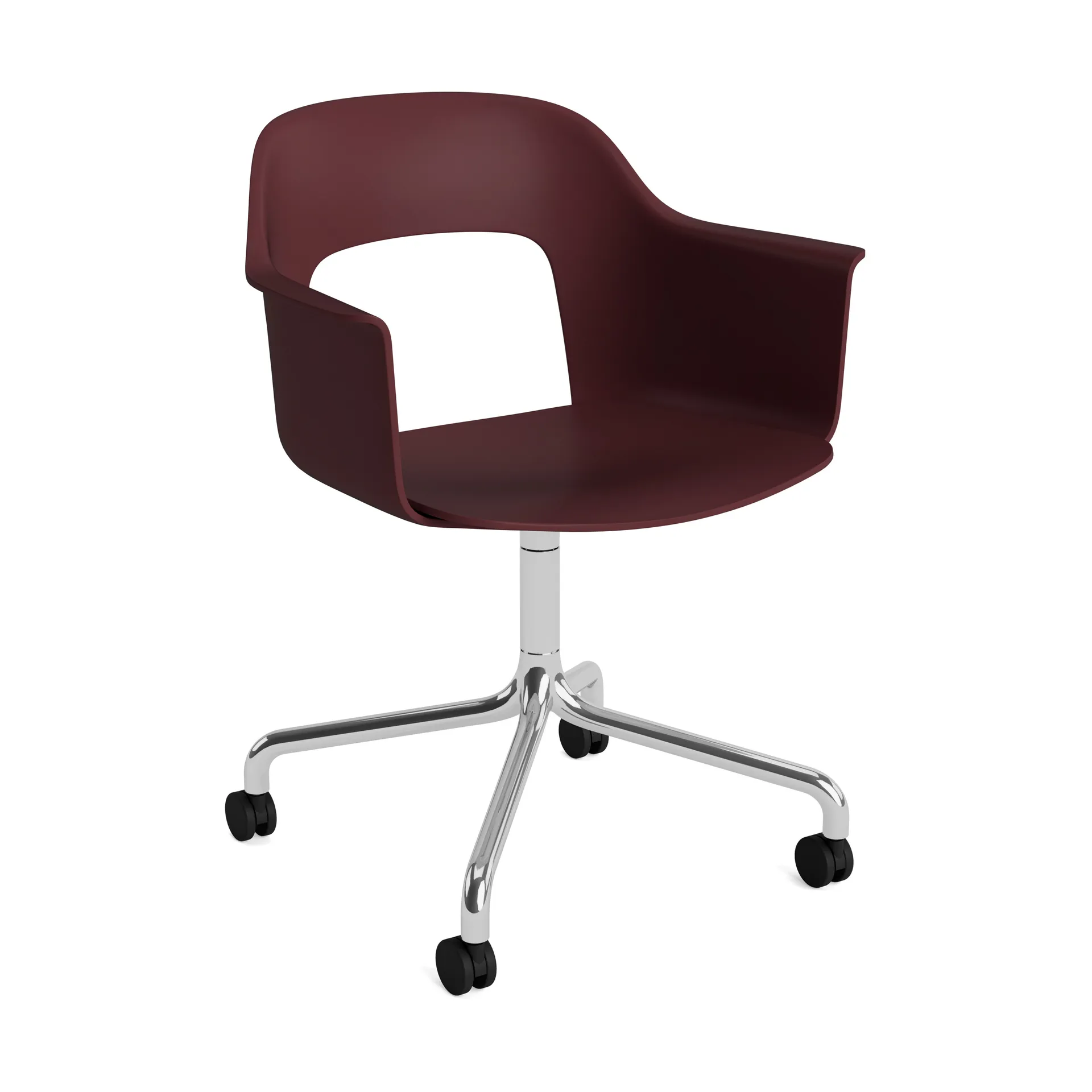 Layout Armchair 261 stol, Bordeaux-polerad aluminium HAY