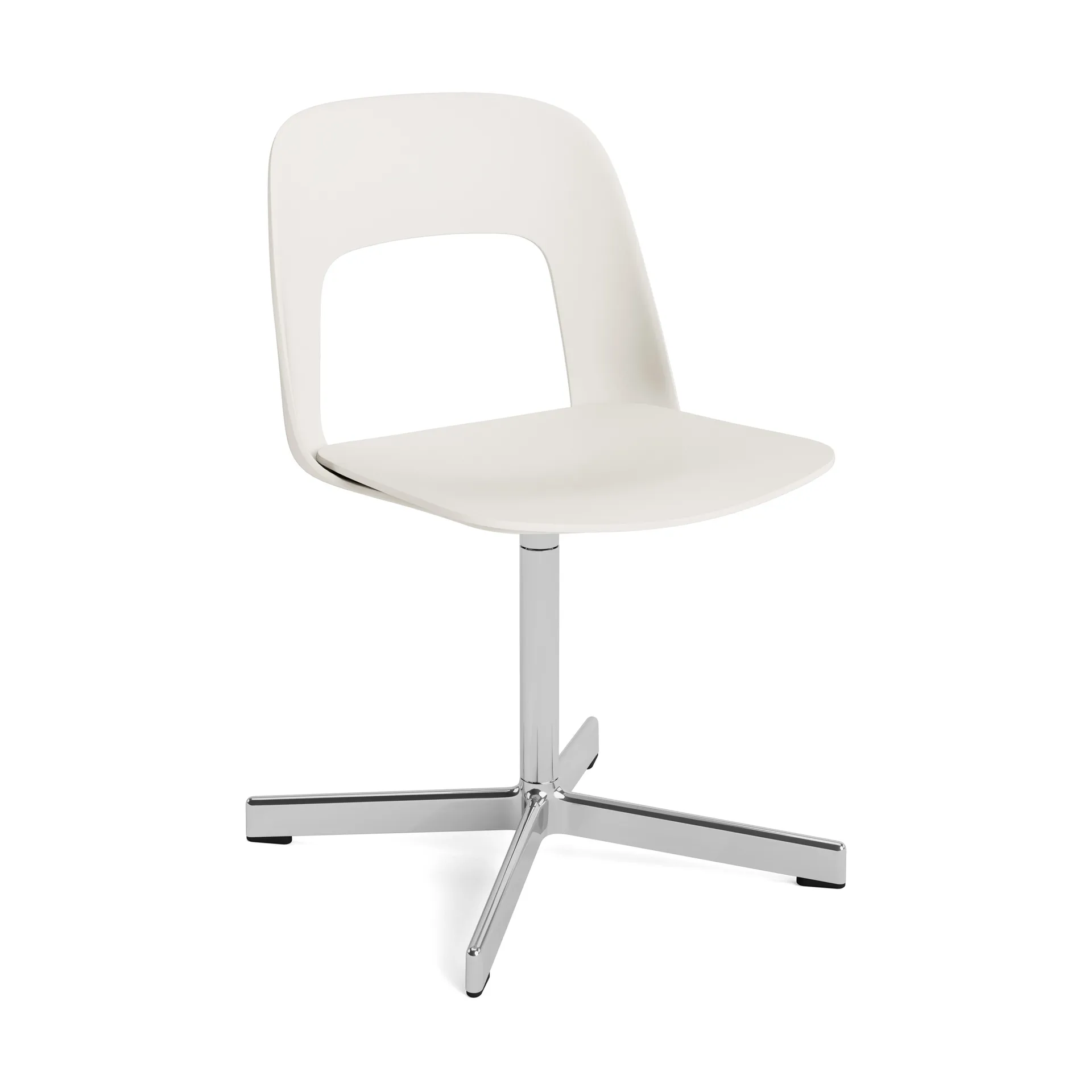 Layout Chair 131 stol, Cream white-polerad aluminium HAY