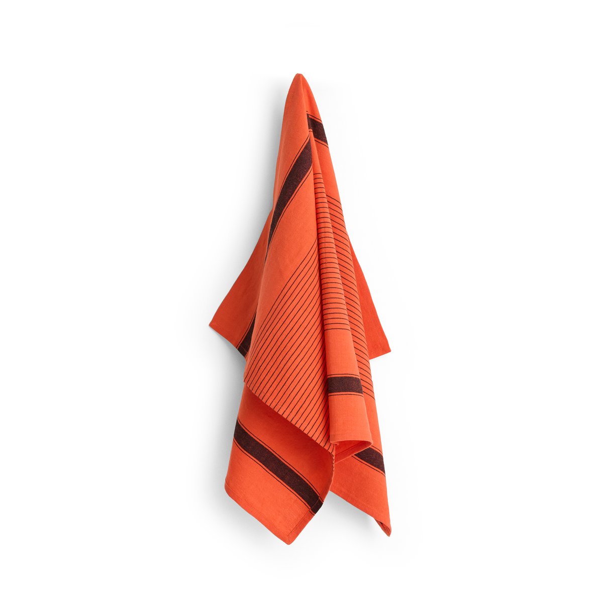 HAY Linear kökshandduk 52x80 cm Warm red | Skandinavisk Design | Kökshanddukar | Röd