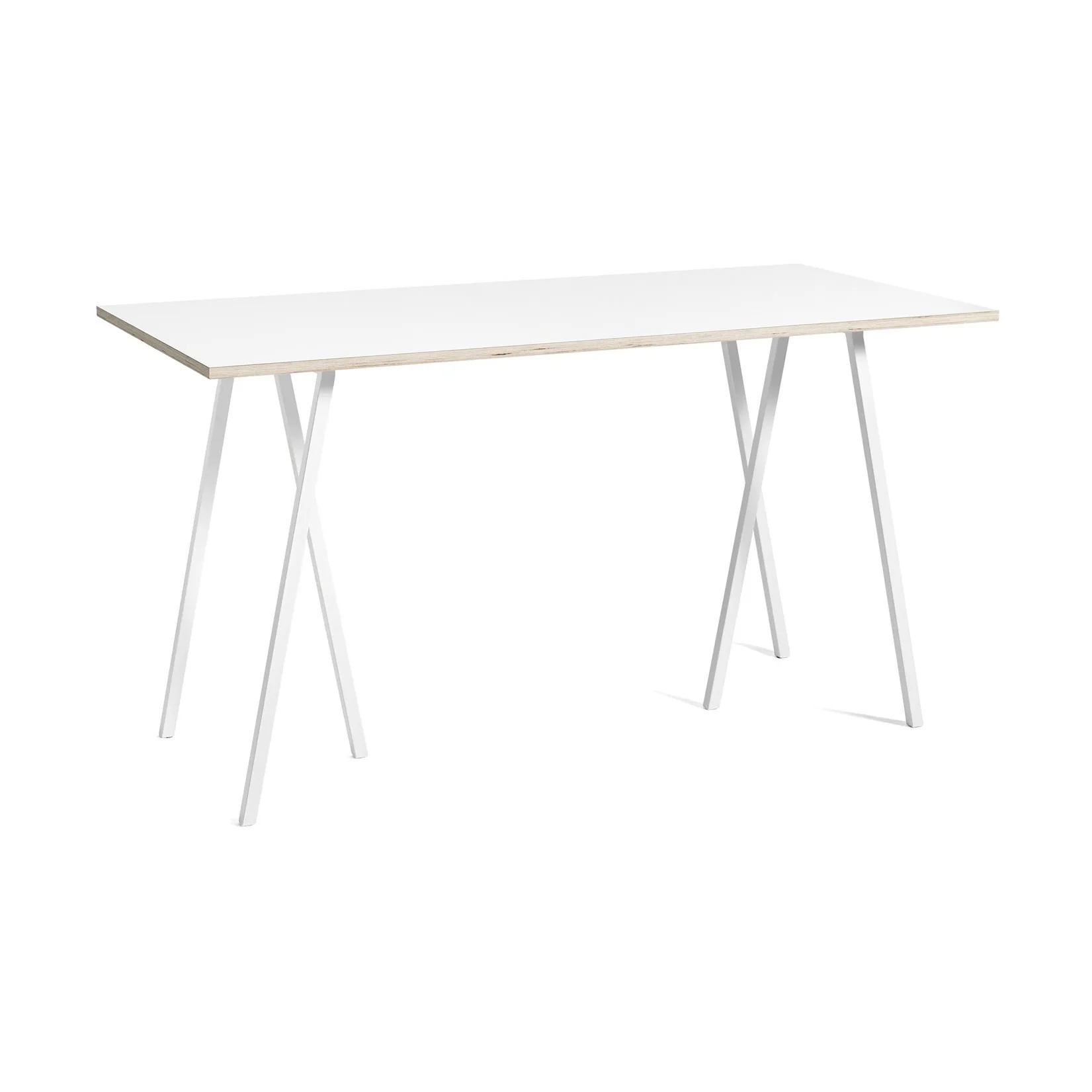 Loop Stand incl. support barbord 87,5x180 cm, White-white laminate-plywood HAY