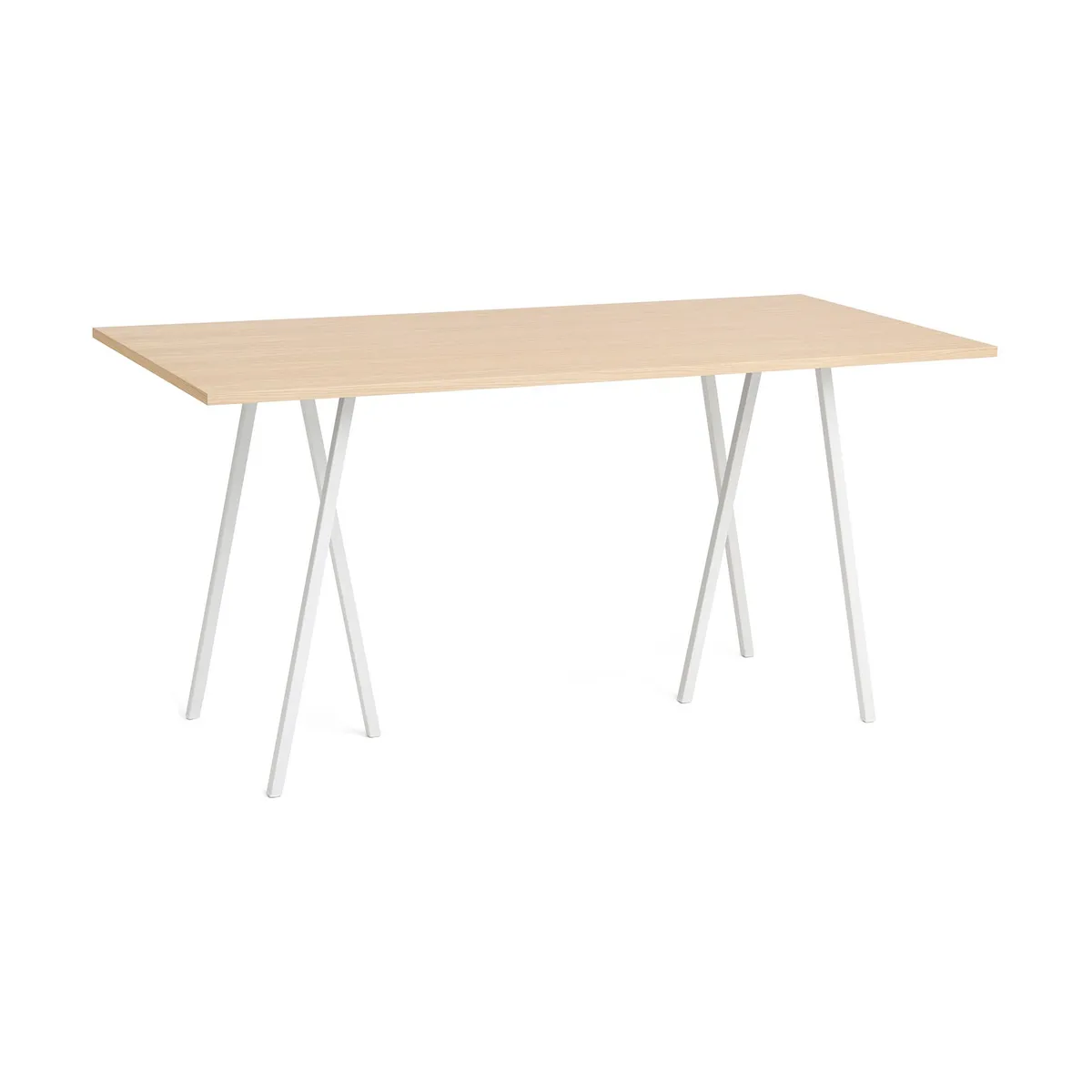 HAY Loop Stand incl. support barbord 92,5x200 cm White-clear lacq. oak