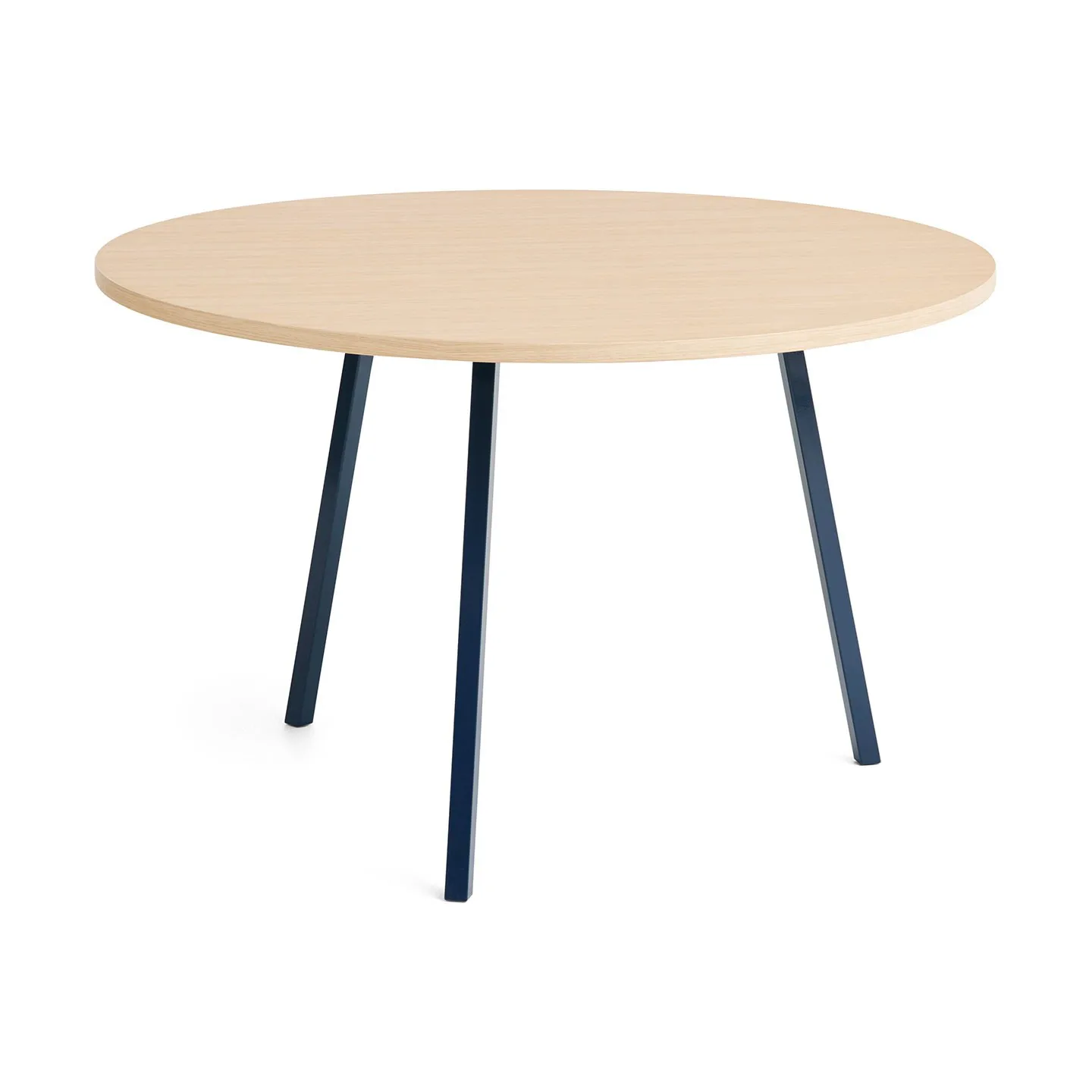 Loop Stand matbord Ø120 cm, Deep blue-clear lacq. oak HAY