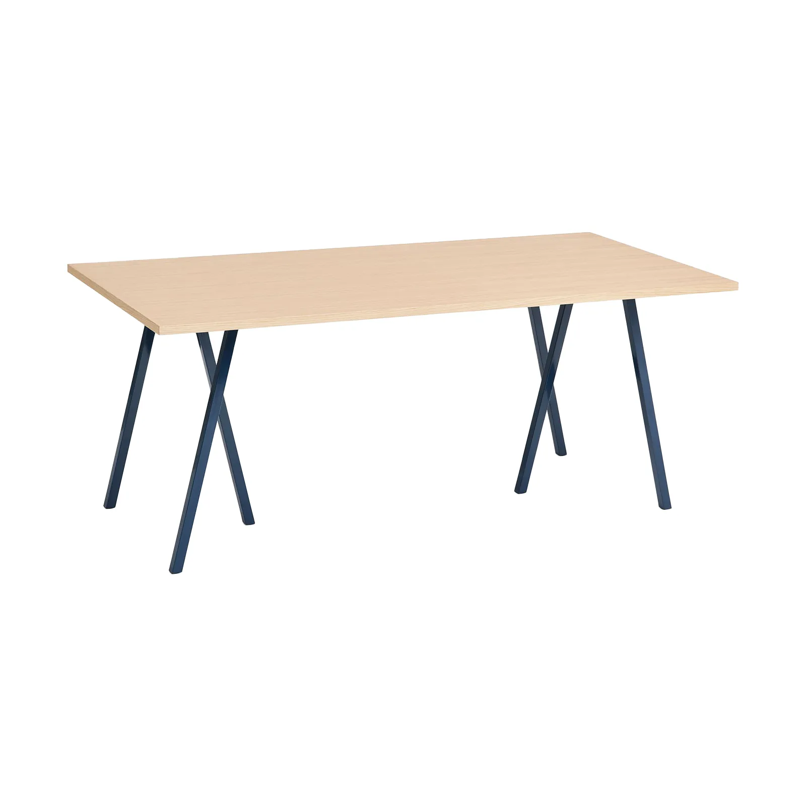 Loop Stand matbord 87,5x180 cm, Deep blue-clear lacq. oak HAY