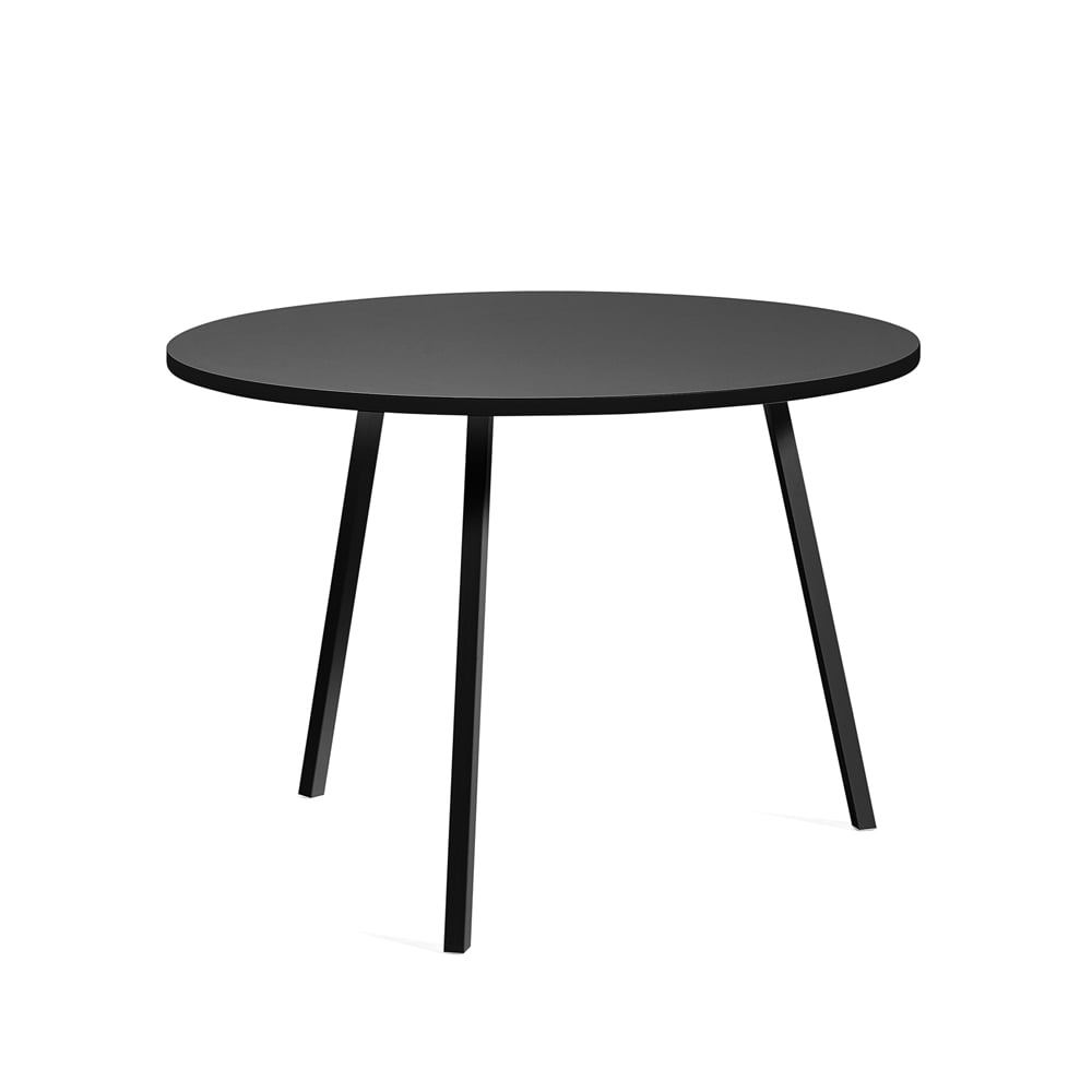 HAY Loop Stand matbord runt Black linoleum-black, 105 cm