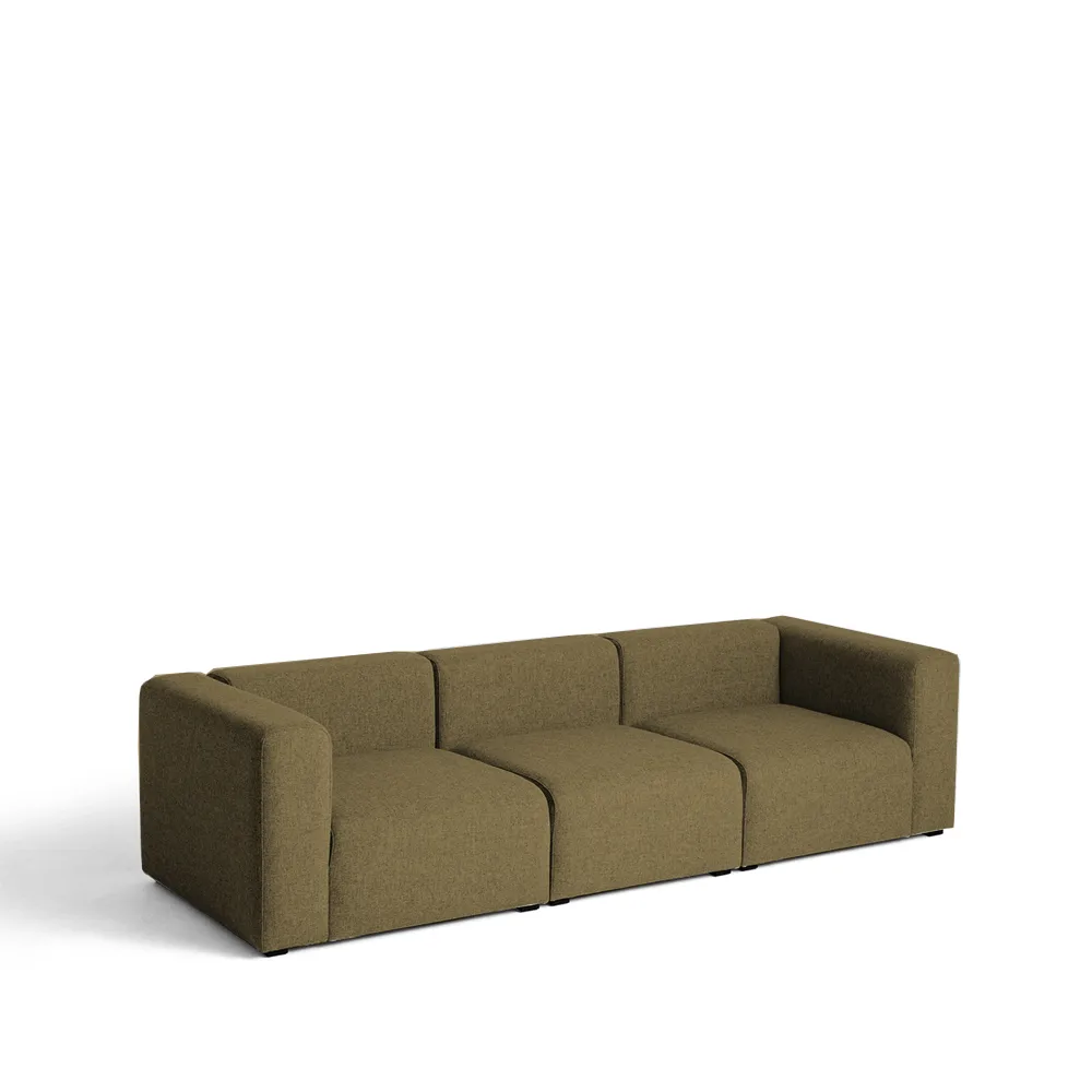 Mags 3-sits soffa, tyg hallingdal 65 224 brown HAY