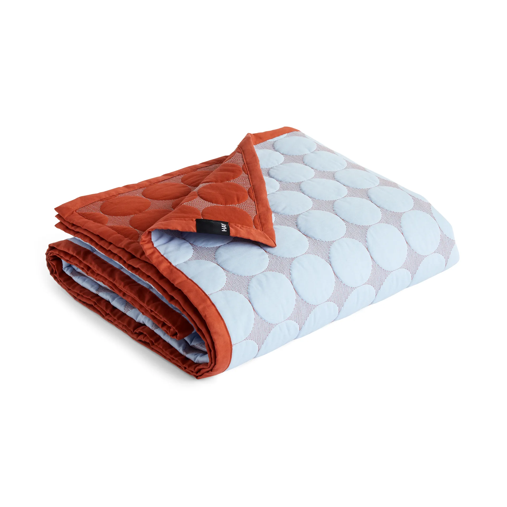 Mega Dot överkast organic 235x245 cm, Light blue HAY