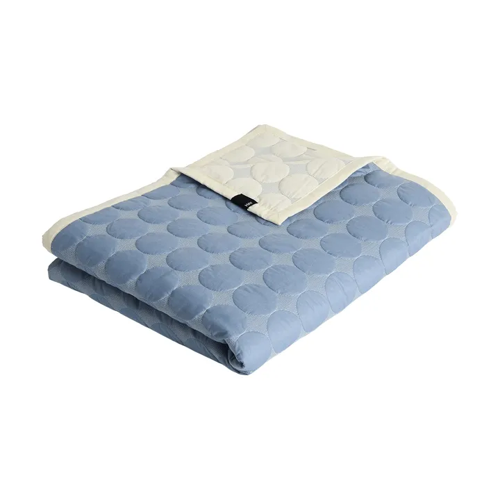 Mega Dot överkast organic 260x260 cm - Dusty blue - HAY