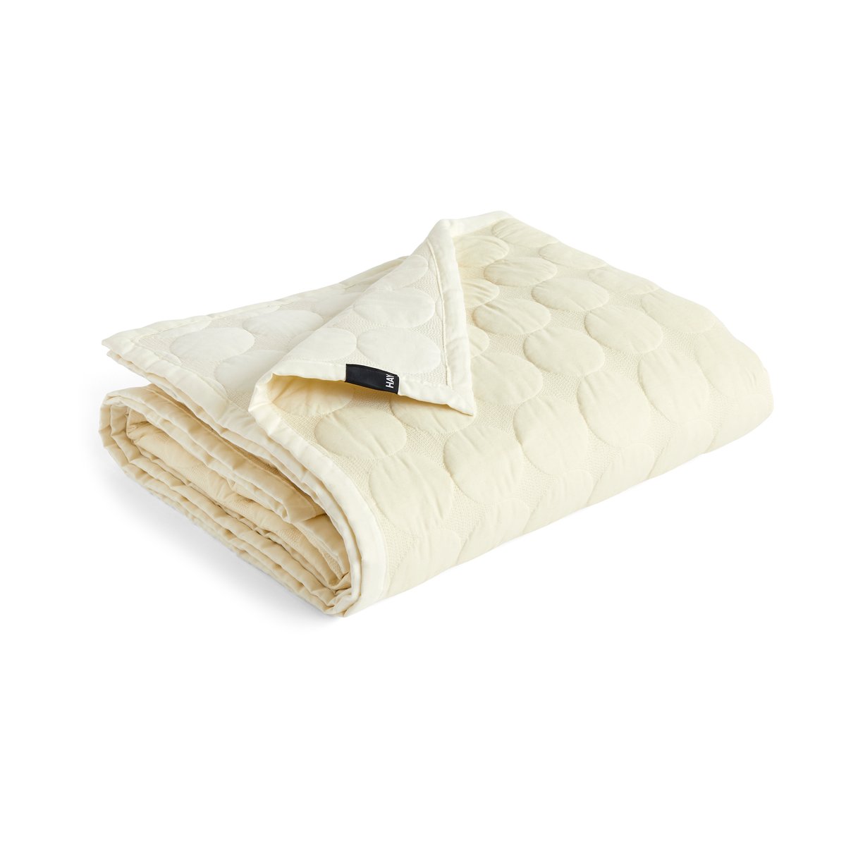 HAY Mega Dot överkast organic 260x260 cm Ivory | Skandinavisk Design | Överkast | Vit