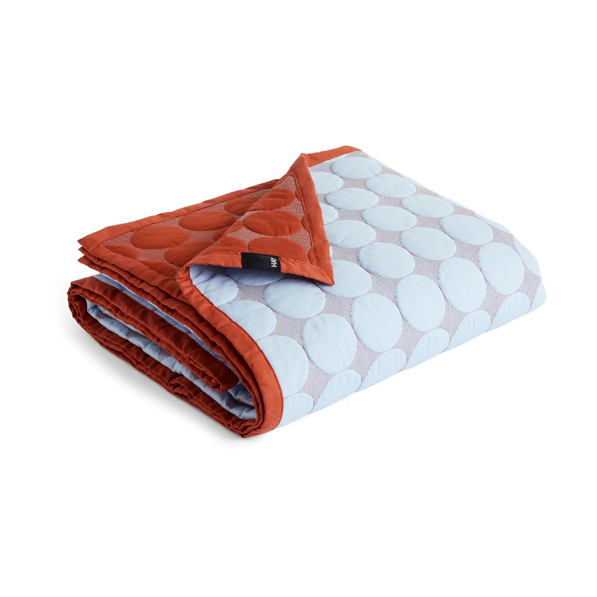 Mega Dot överkast organic 260x260 cm, Light blue HAY