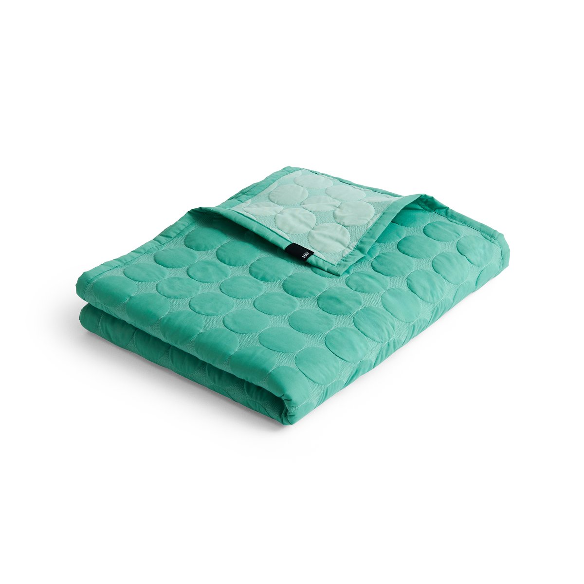 HAY Mega Dot överkast organic 260x260 cm Sea green | Skandinavisk Design | Överkast | Grön