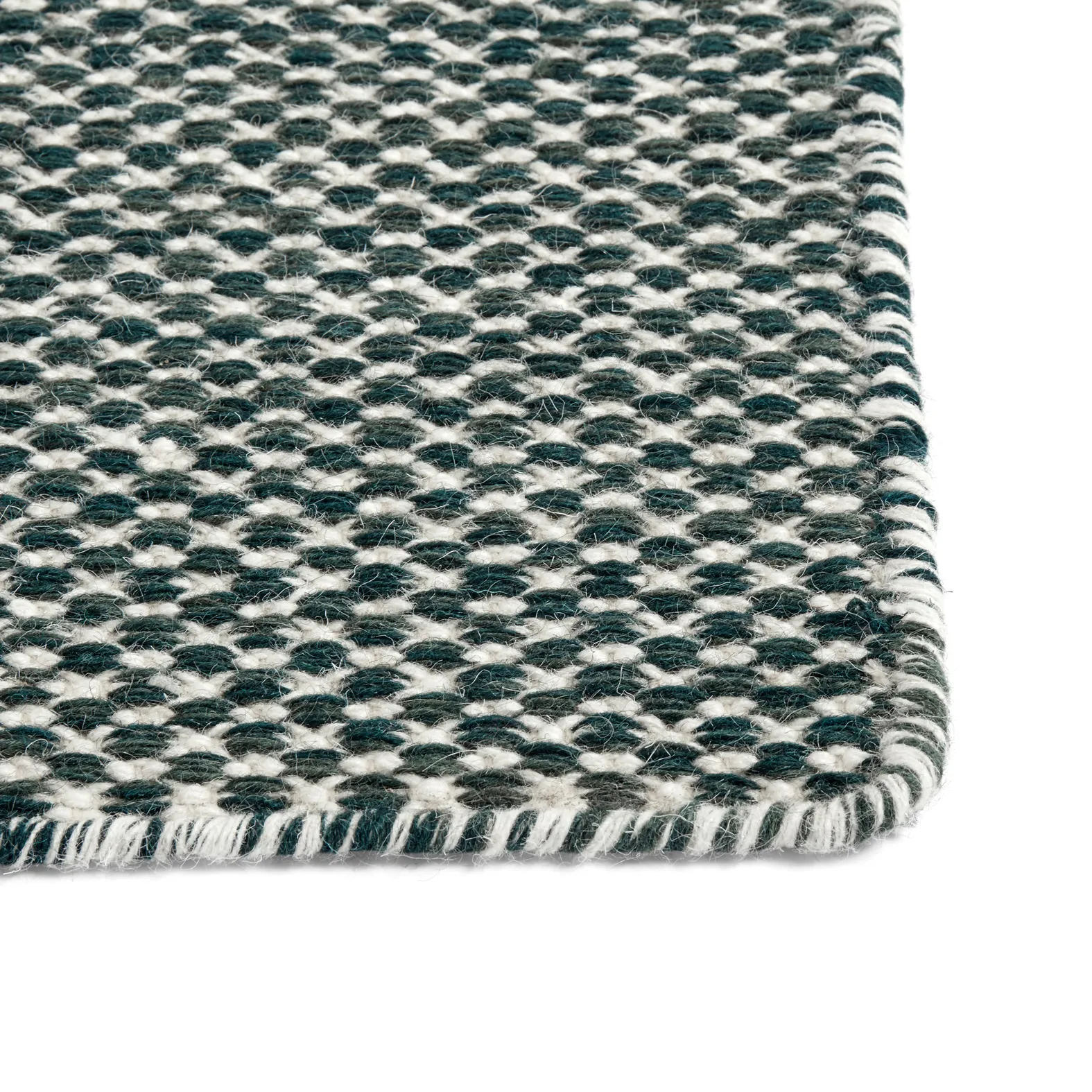 Moiré kelimmatta 140x200 cm, Mörkgrön HAY