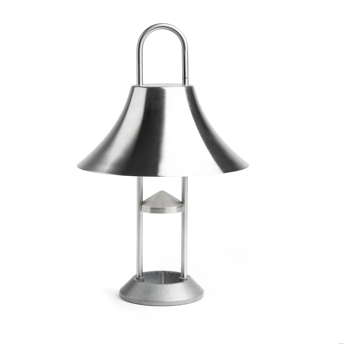 HAY Mousqueton portabel bordslampa 30,5 cm Brushed stainless steel