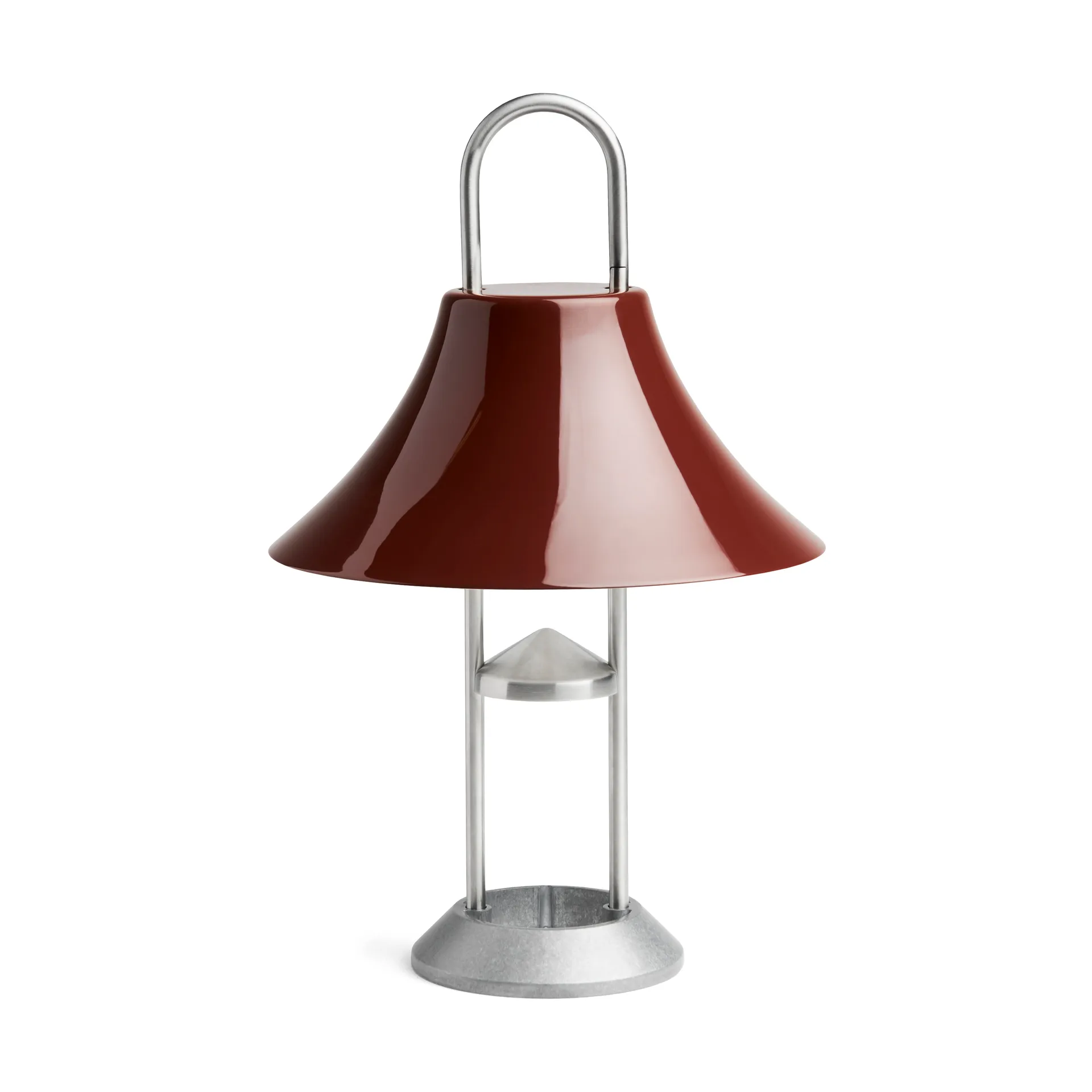 Mousqueton portabel bordslampa, Iron red HAY