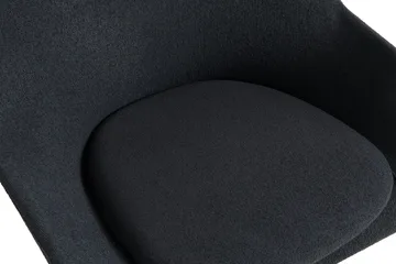 O2 Lounge Chair fåtölj - Soft black-svartlackerad stål - HAY