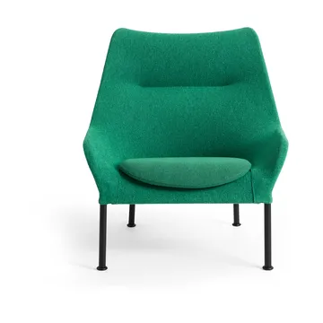 O2 Lounge Chair fåtölj - Soft green-svartlackerad stål - HAY