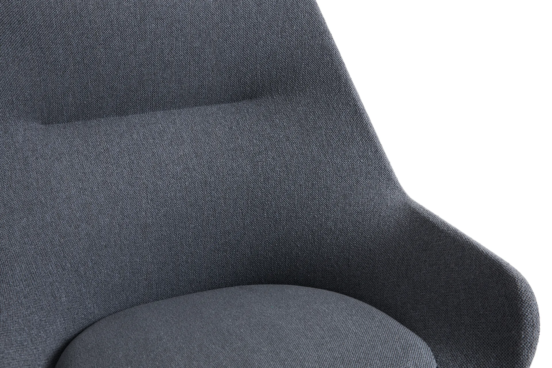 O2 Lounge Chair fåtölj, Soft grey-svartlackerad stål HAY