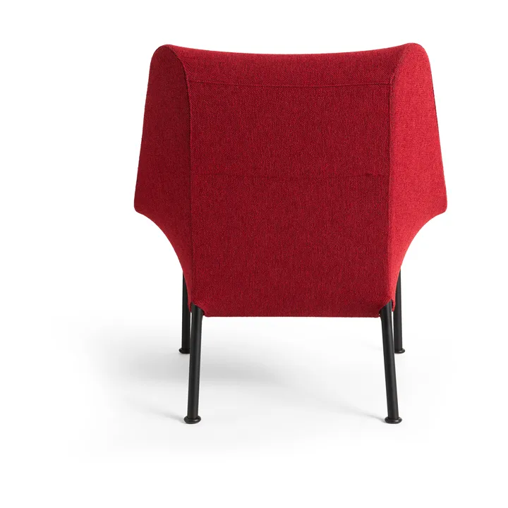 O2 Lounge Chair fåtölj - Soft red-svartlackerad stål - HAY