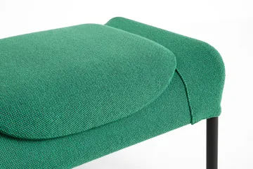 O2 Ottoman fotpall - Soft green-svartlackerad stål - HAY