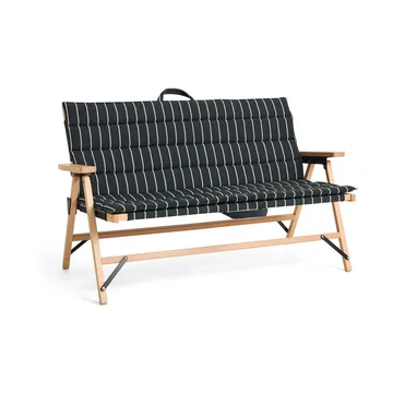 Outdoor Market dyna till soffa - Black-beige, 2-sits - HAY