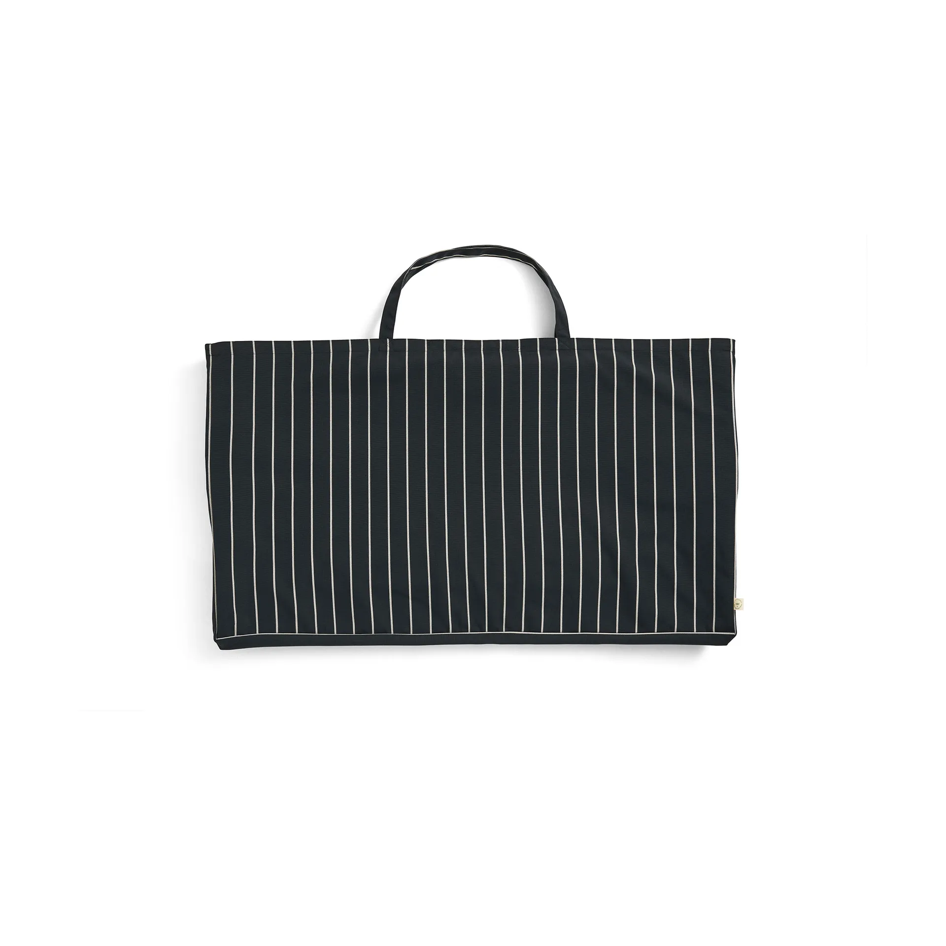 Outdoor Market soffa ihopfällbar, Black-beige, 2-sits HAY