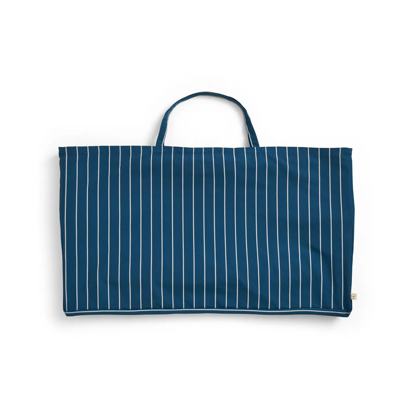 Outdoor Market soffa ihopfällbar, Blue-beige, 2-sits HAY