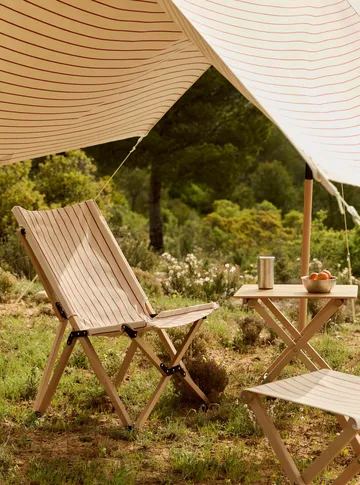Outdoor Market stol ihopfällbar - Beige-red - HAY