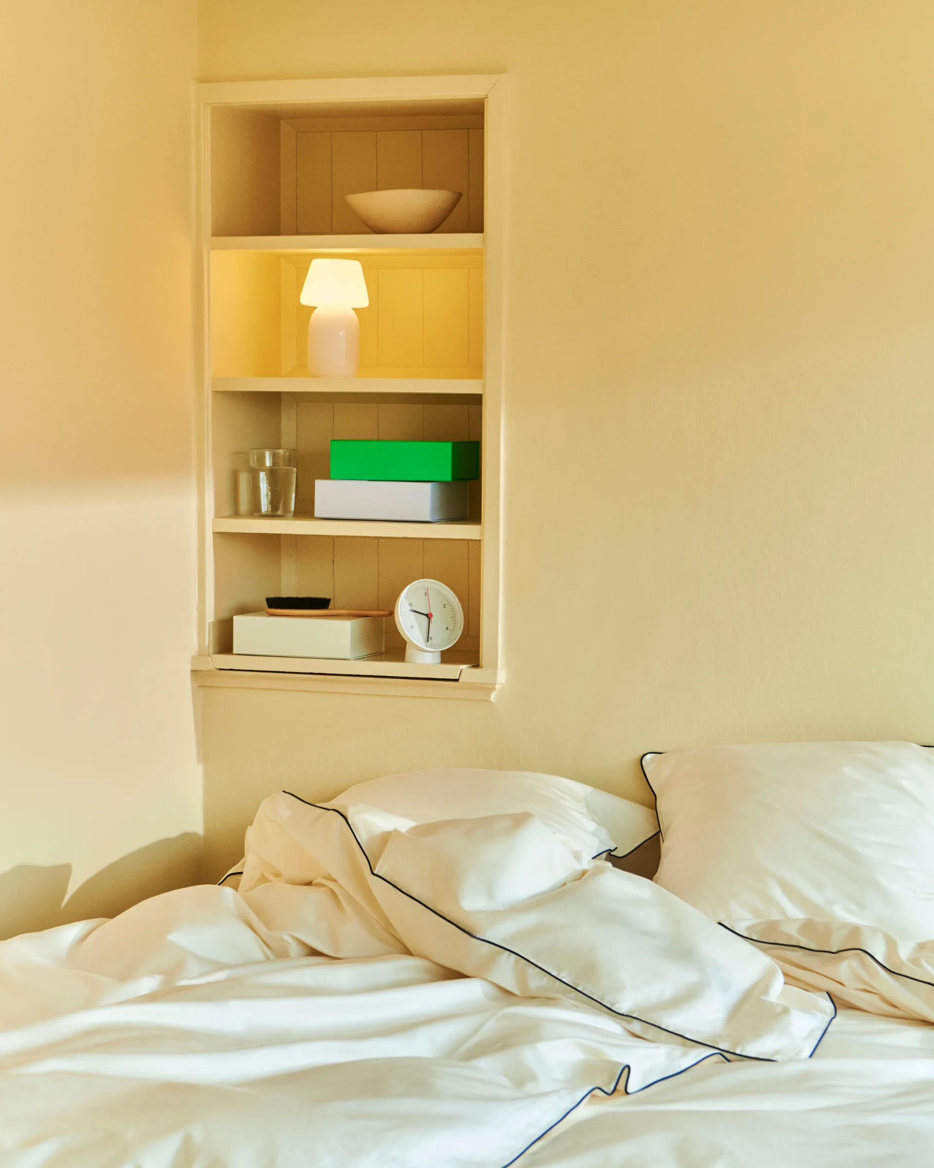 Outline påslakan 150x210 cm, Ivory HAY