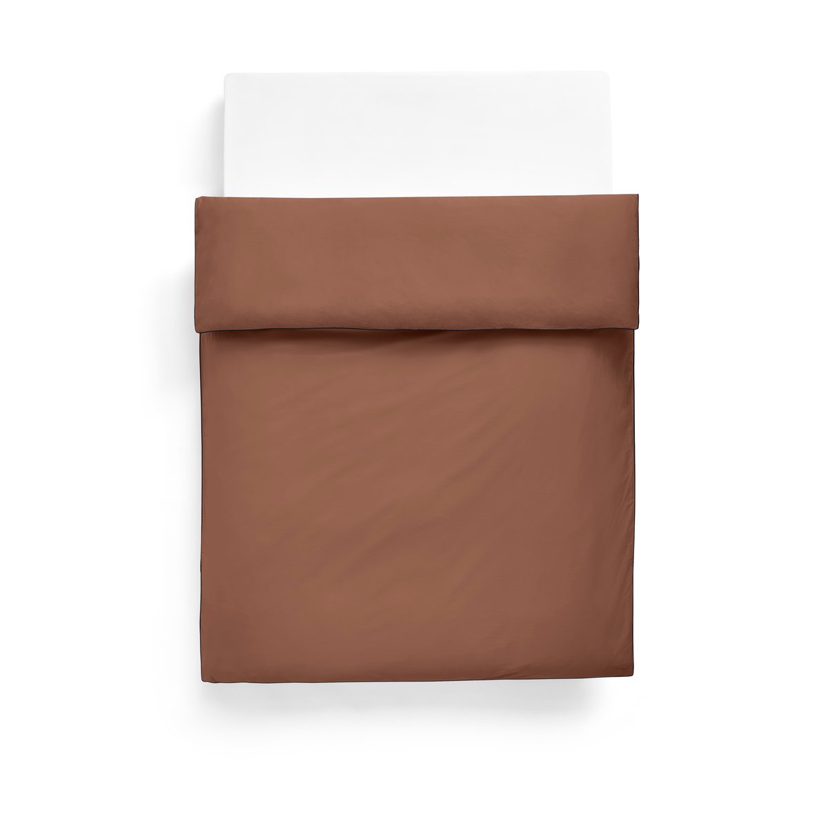HAY Outline påslakan 150x210 cm Milk chocolate | Skandinavisk Design | Påslakan | Brun