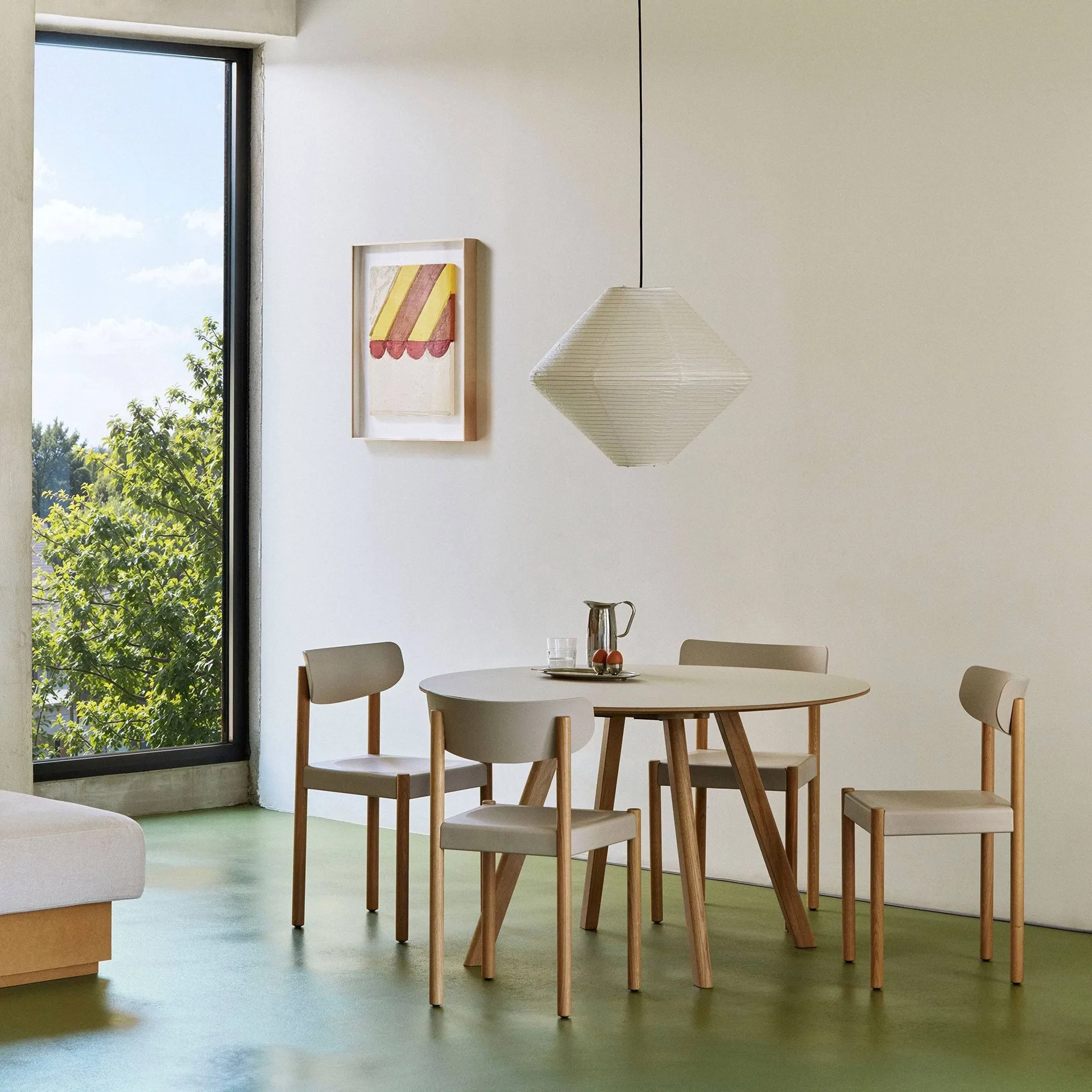 Pack Chair 10 stol, Oljad ek-chalk grey HAY Pack Chair 10 stol, Oljad ek-chalk grey HAY