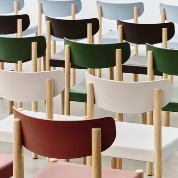 Pack Chair 10 stol - Oljad ek-palm green - HAY