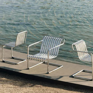 Palissade Cantilever Low loungefåtölj - Hot galvanised steel - HAY