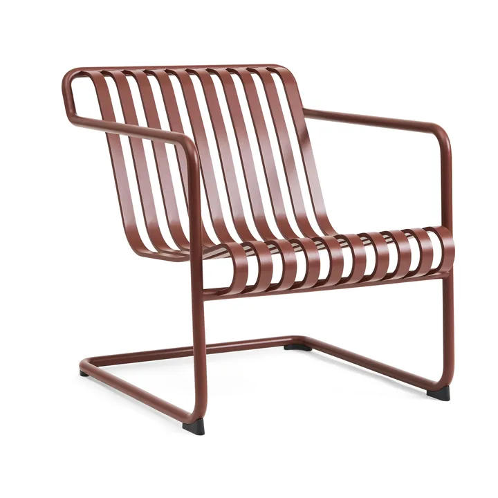Palissade Cantilever Low loungefåtölj - Iron red - HAY