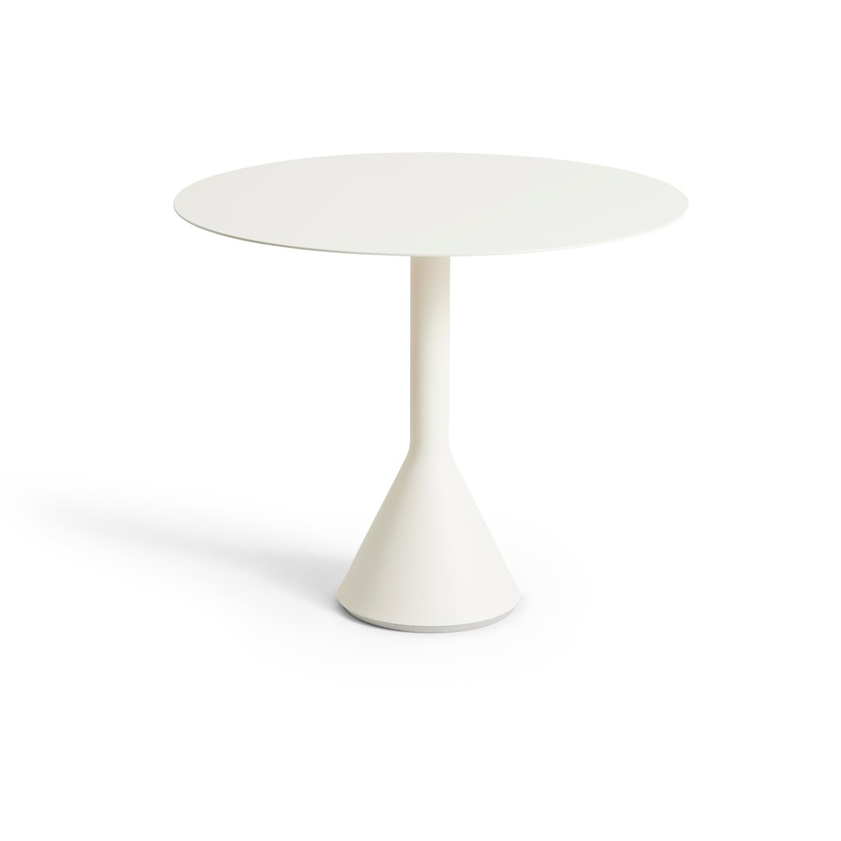 HAY Palissade Cone runt cafébord Cream white, 90 cm